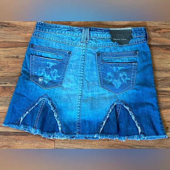 Industrial Cotton Blue Women’s Jean skirt sz9 - Picture 5 of 9